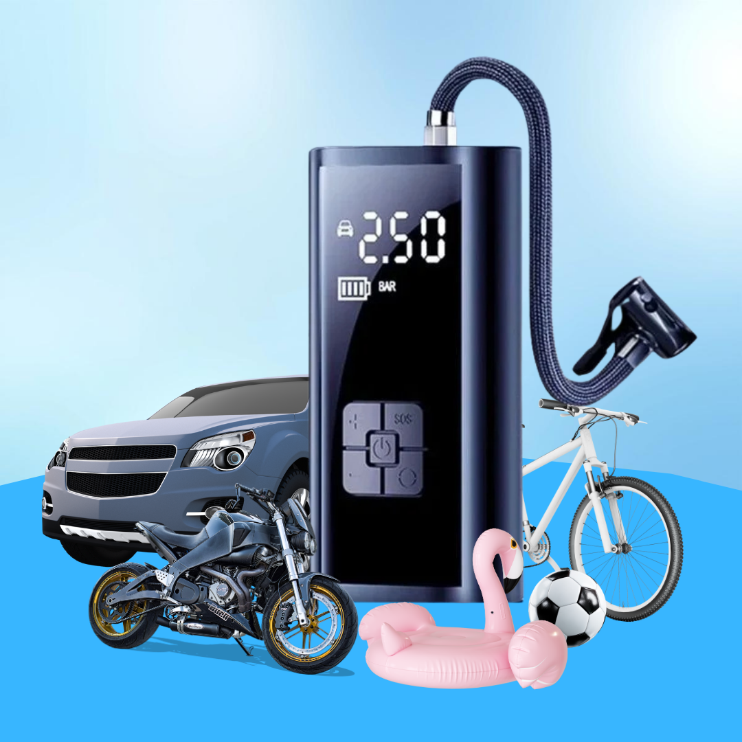 Compresor portátil para inflar ruedas en cualquier momento